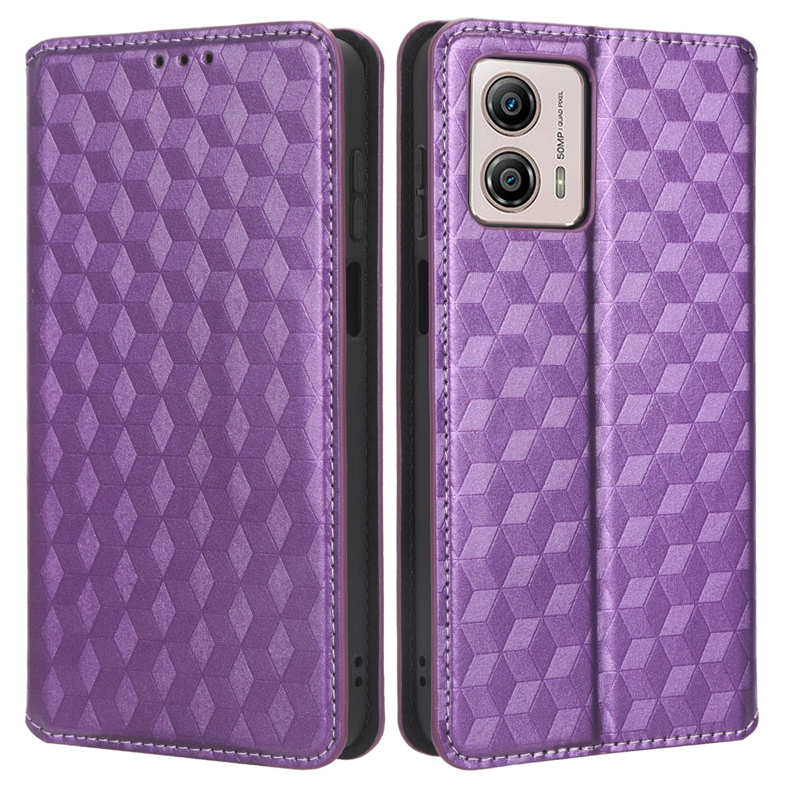 For Motorola Moto G73 5G Imprinted Rhombus Phone Case Pattern PU Leather Wallet Stand Cover For Motorola Moto G73 5G Imprinted Rhombus Phone Case Pattern PU Leather Wallet Stand Cover